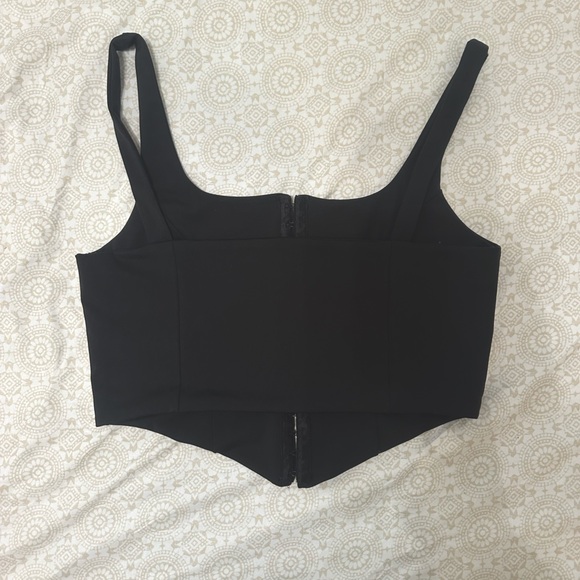 Worn Once black corset style top - Picture 3 of 4